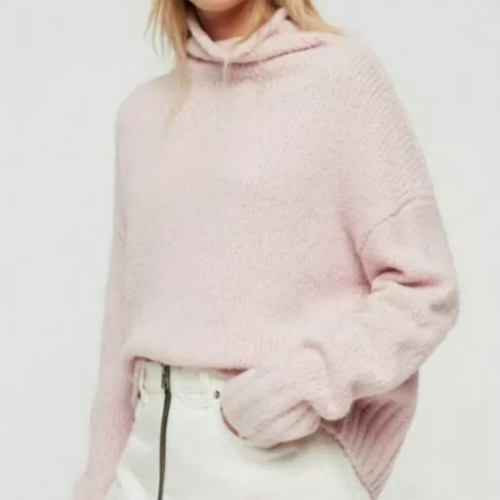 Super cute, warm, pink and fuzzy all saints sweater worn a handful of times